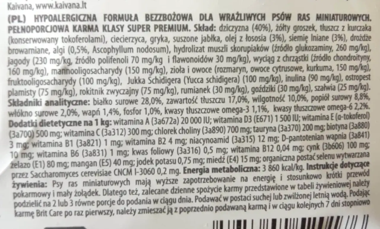 Karma Brit Care dla wrażliwych psów ras miniaturowych. Czy karma Pedigree jest dobra? Ta hypoalergiczna, bezzbożowa karma zawiera dziczyznę, jagody i zioła.