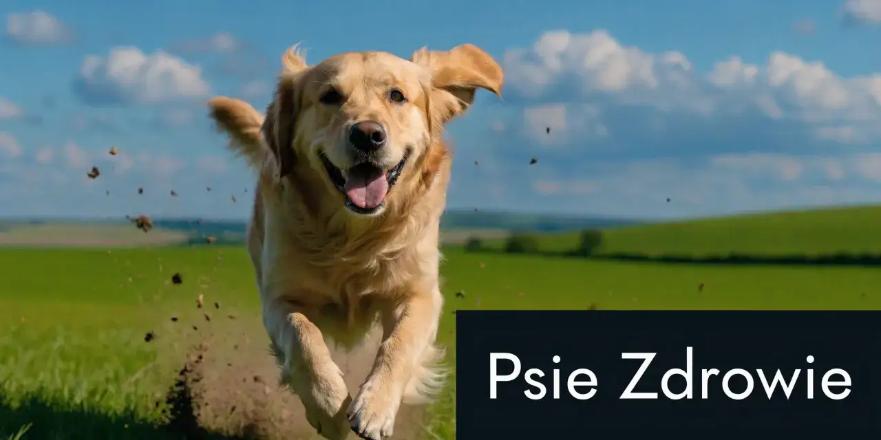 Szczęśliwy pies biegnie przez pole, symbolizując zdrowie i witalność. W trosce o jego dobre samopoczucie, rozważ antybiotyk dla psa, jeśli zajdzie taka potrzeba.